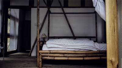 Bamboo Unit Double Bed