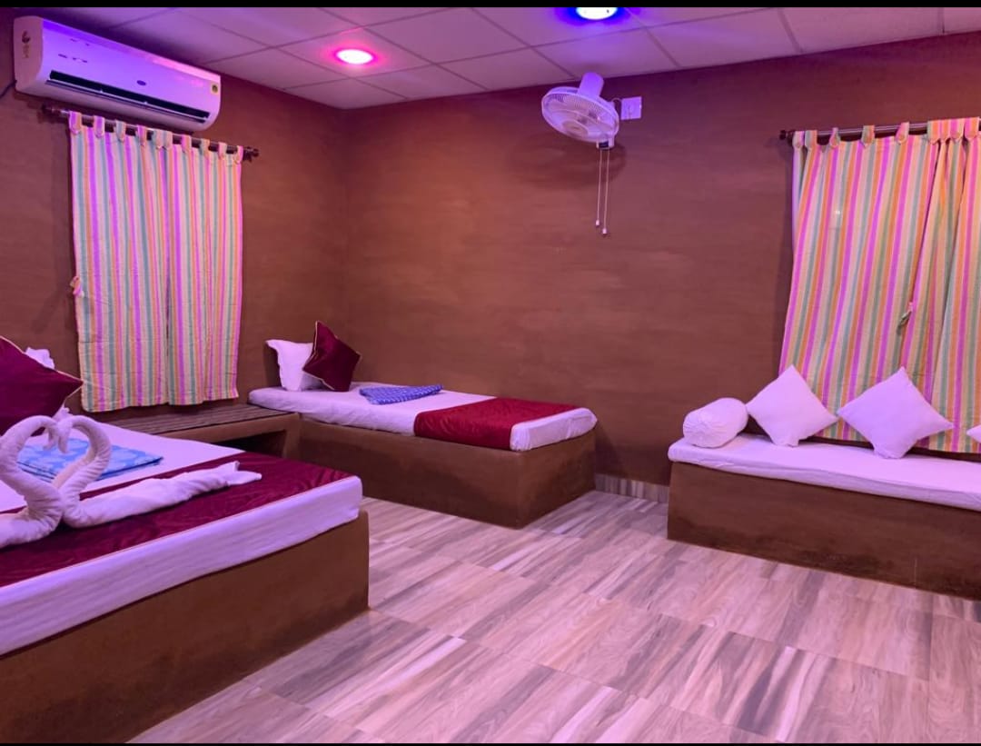 Triple Bed Mud House